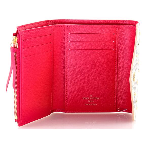 266. Louis Vuitton  Damier Azur Studded Victorine Wallet - Picture 4 of 5